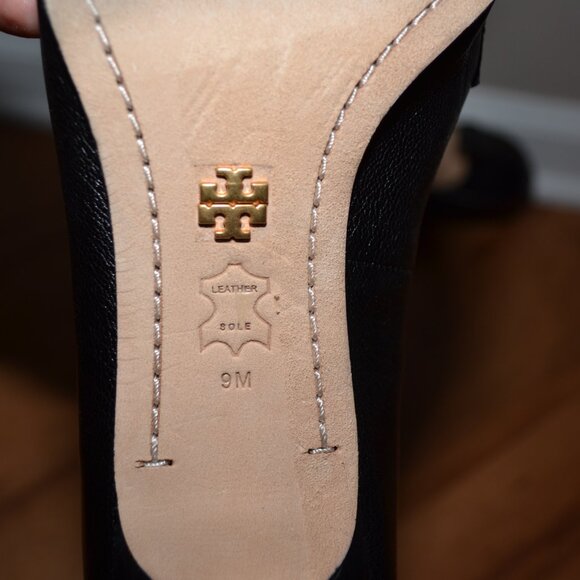 Tory Burch Perfect black leather Perrine Pointed Toe Pump/Heels, sz 9M - Picture 14 of 14